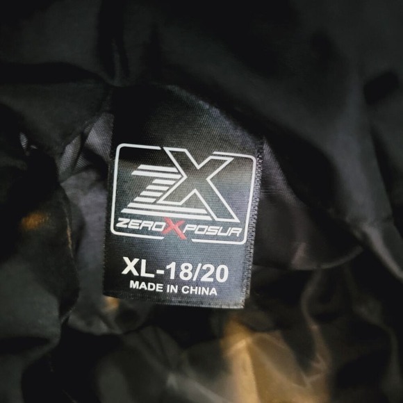ZeroXposur Boys Puffer Jacket Gray Neon Zip Size XL 18‎ 20 Winter Warm - Picture 5 of 9